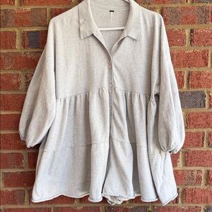 Free People Gray Romper
